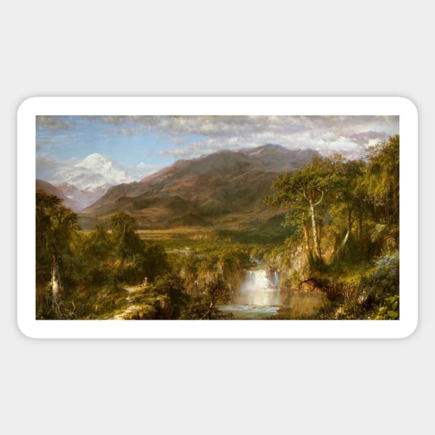 The Heart of the Andes by Frederic Edwin Church Sticker by Classic Art Stall